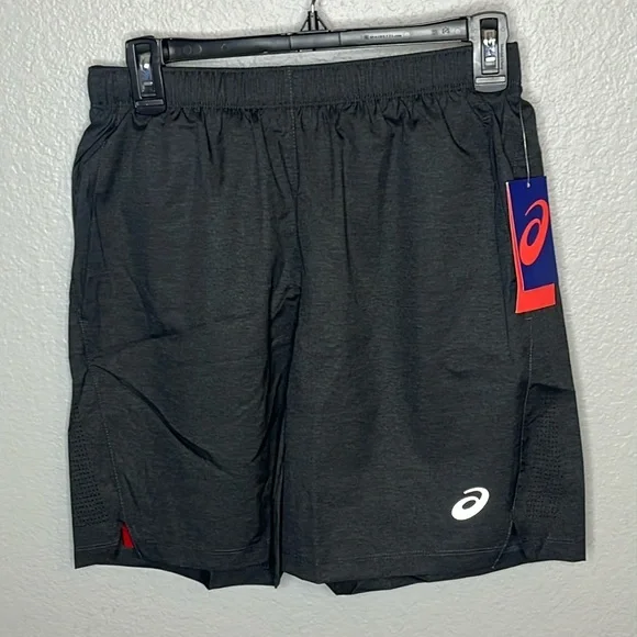 Men’s ASICS 7” 2 in 1 Shorts Black Small - Picture 2 of 5